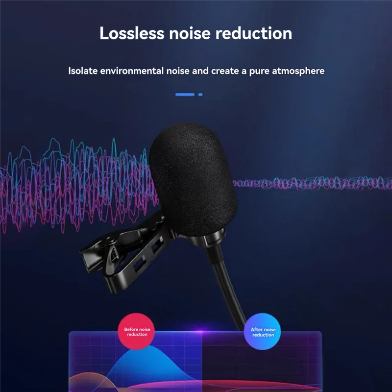 HD Lavalier Mini Condenser Microphone – 48V 3-Pin XLR Lavalier Microphone Babs