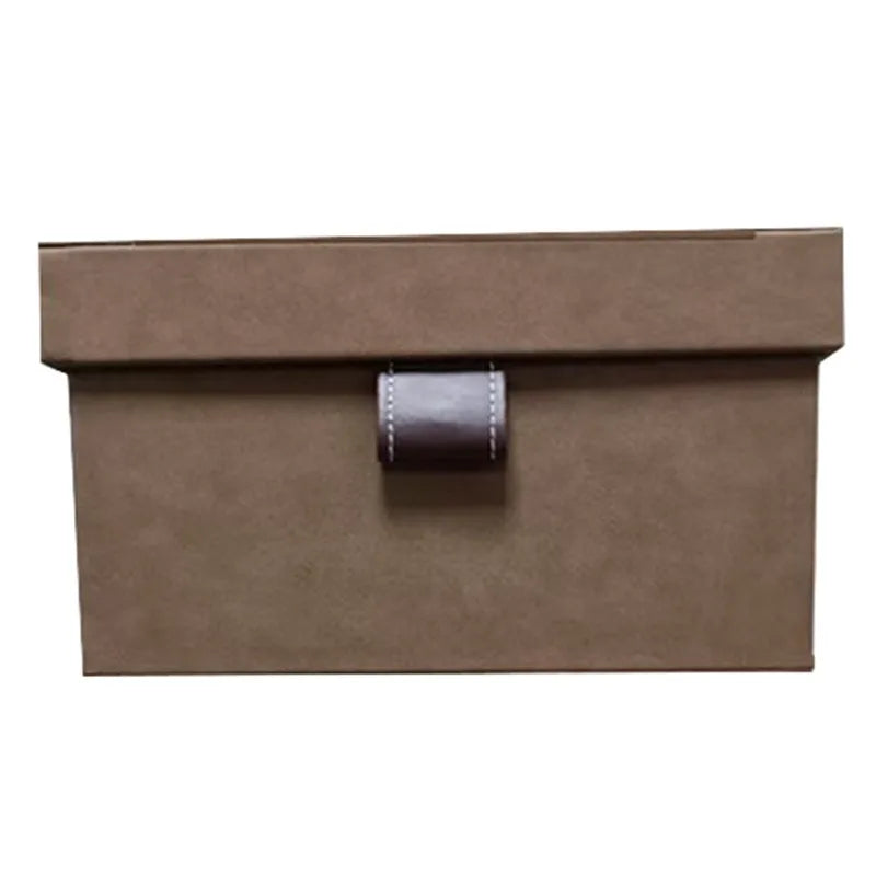 Luxury Leather Storage Box – 50L Large Closet Organizer Leather Storage Box Babs