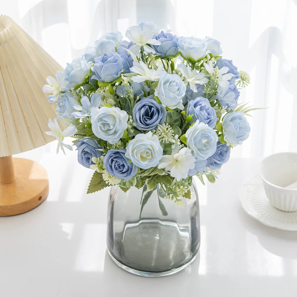 Artificial Silk Rose Bouquet – Wedding & Home Décor Artificial Flower Bouquet Babs