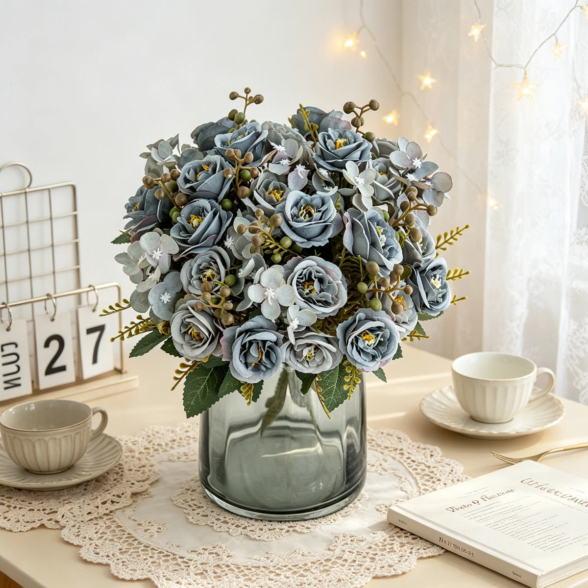 Artificial Silk Rose Bouquet – Wedding & Home Décor Gift Artificial Flower Bouquet Babs