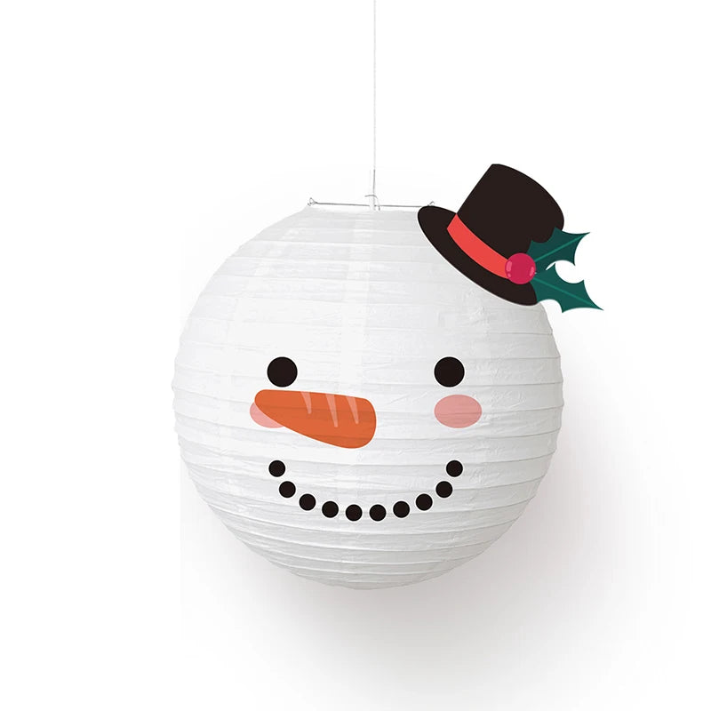 30cm Christmas Paper Lantern Ornament – Holiday Hanging Decor Christmas Lantern Ornament Babs D