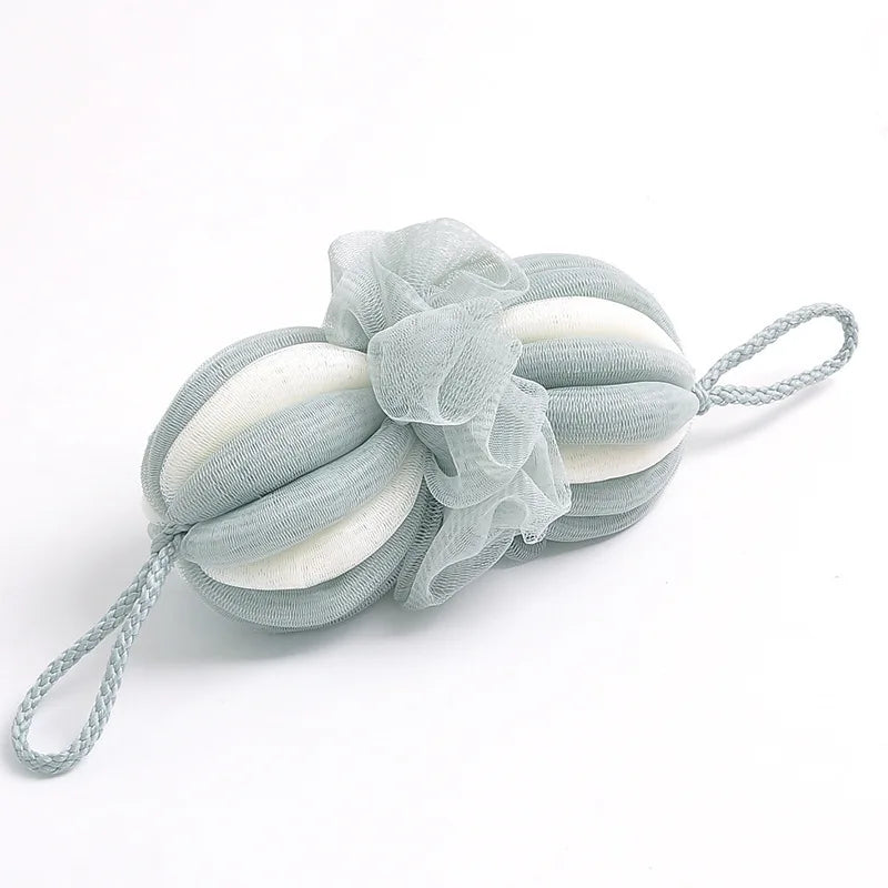 Pumpkin Bath Sponge – Soft Stretchable Shower Loofah Scrubber Bath Sponge Babs green
