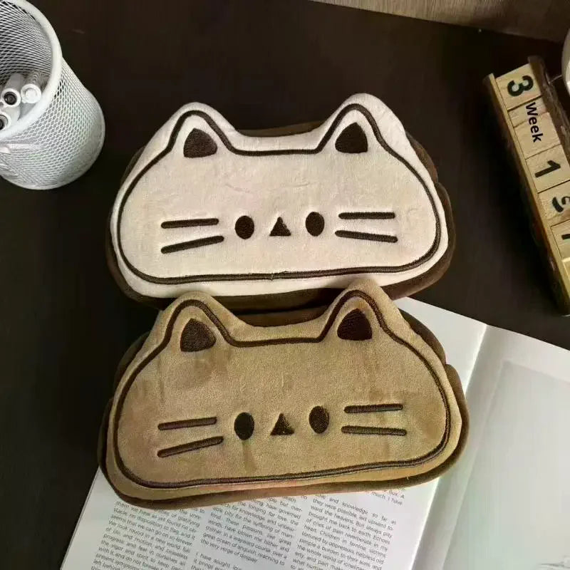 Kawaii Bread Cat Plush Pencil Case – Large Capacity Stationery Bag Plush Pencil Case Babs