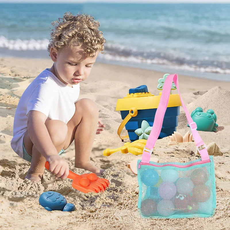 Kids Beach Mesh Bags – Shell Collection & Toy Storage 10pc Kids Beach Mesh Bag Babs