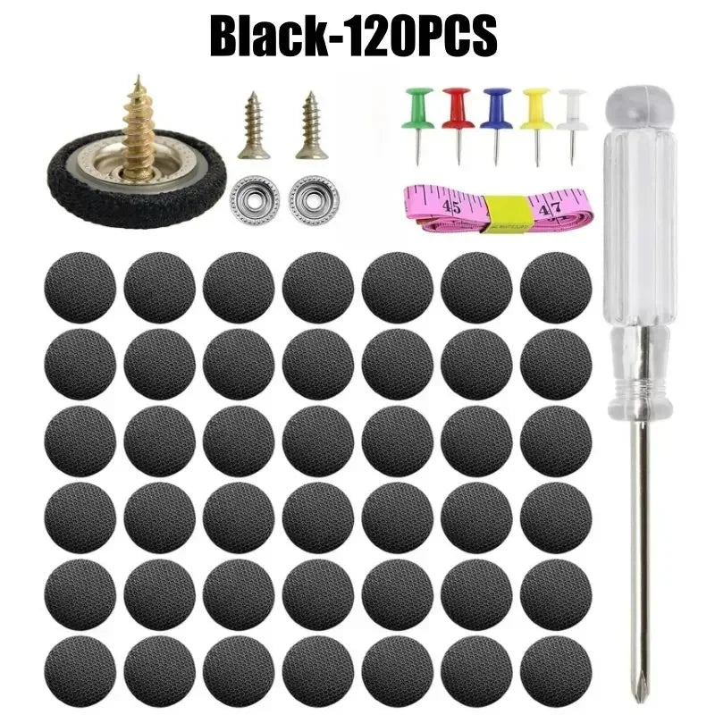 Car Headliner Repair Fastener Buckle – Ceiling Fabric Fix Clips Headliner Repair Clip Babs Black-120PCS