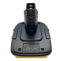 DCA1820 Battery Adapter for Dewalt 18V–20V Lithium Ion Tools Battery Adapter Babs Yellow and Black