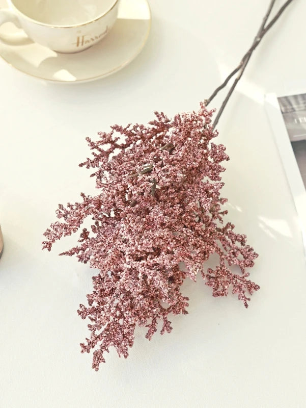 Silk Artificial Grass Branch – Wedding, Home & DIY Décor Artificial Plant Branch Babs Light Pink 1PC