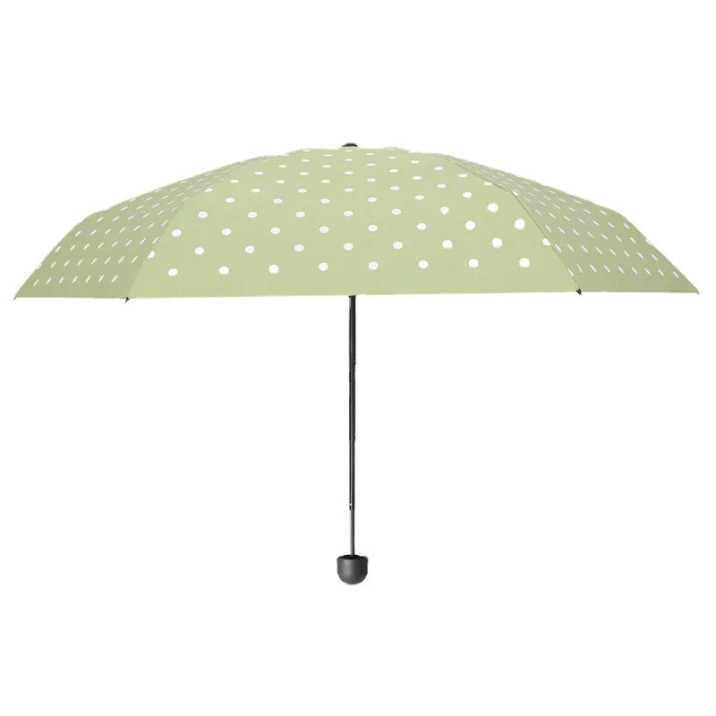 Polka Dot Foldable Parasol – UPF 50+ UV Protection Sun Umbrella Foldable Sun Parasol Babs