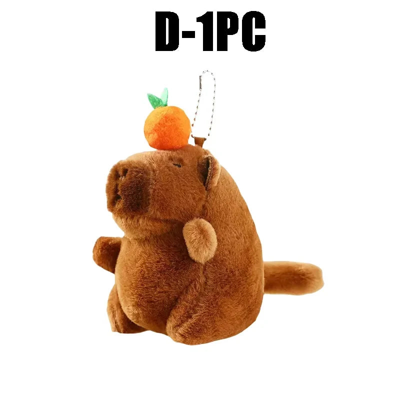 Cute Capybara Plush Keychain – Bubble Pop & Tail Wag Plush Keychain Toy Babs D-1PC