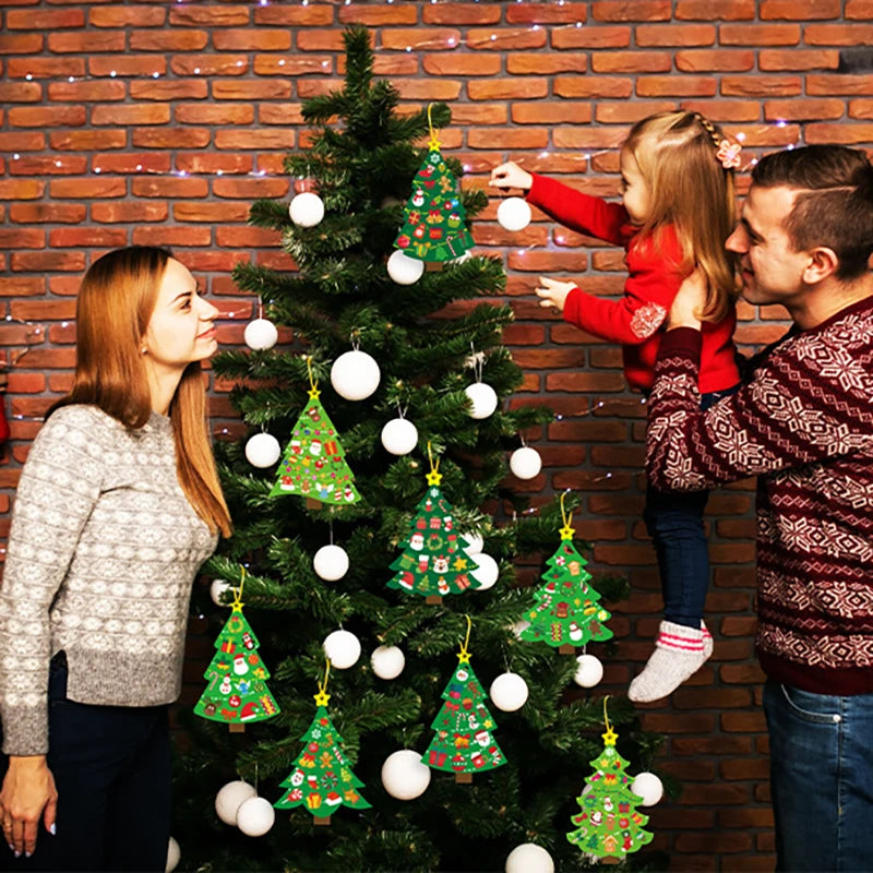 24-Set Christmas Tree DIY Craft Kit – Cards & Stickers Kids Craft Kit Babs
