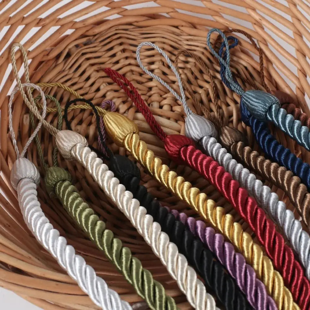 2Pcs Woven Curtain Tiebacks – Modern Twisted Rope Holdbacks Curtain Tiebacks Babs