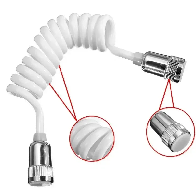 Flexible Spring Shower Hose 1.5m/2m – Bidet Sprayer Pipe Flexible Shower Hose Babs