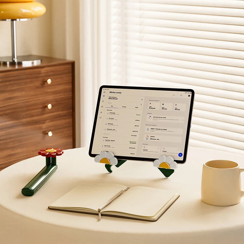 Foldable Desktop Book Stand & Tablet Phone Holder Desktop Book Stand Babs