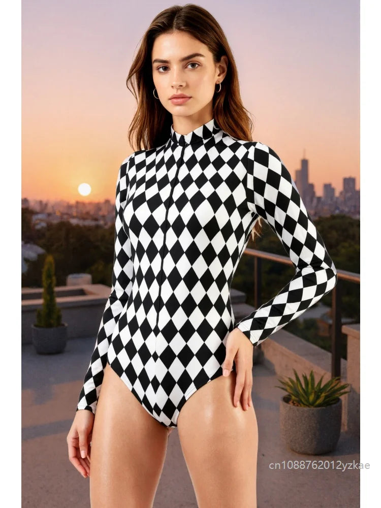 Women's Victorian Clown Bodysuit – Halloween Cosplay Costume Halloween Costume Bodysuit Babs