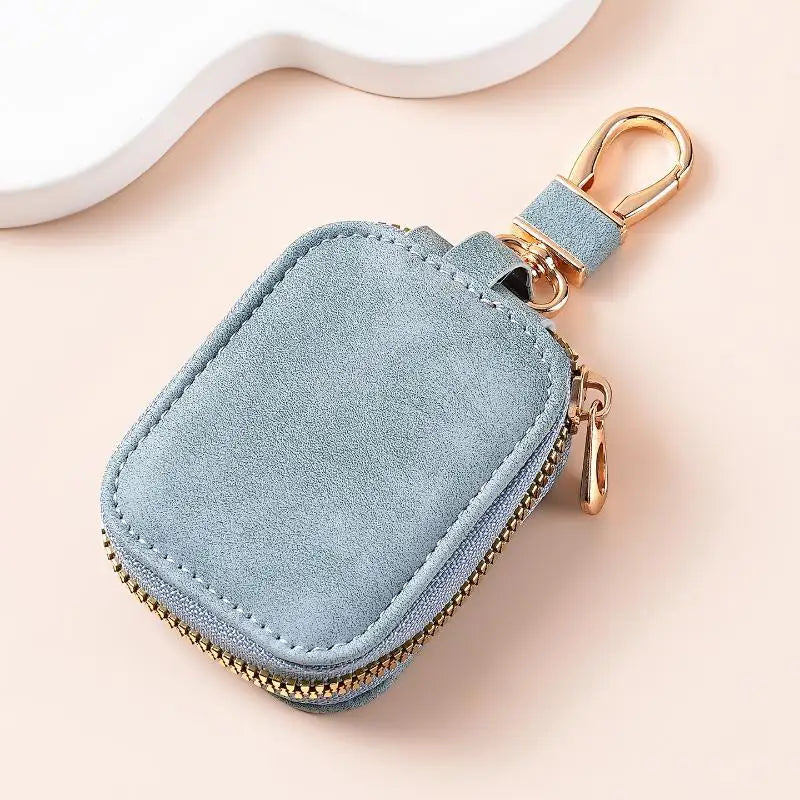 PU Leather Key Pouch with Zipper & Carabiner | eelhoe Key Pouch Babs