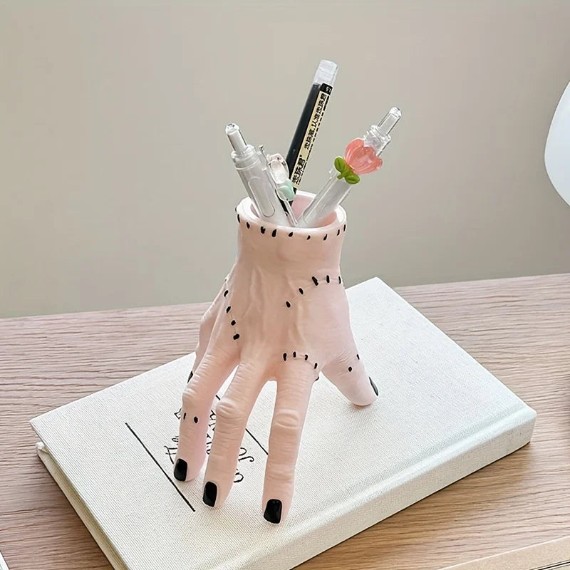 Frankenstein's Hand Pen Holder | Halloween Desk Organizer Novelty Pen Holder Babs