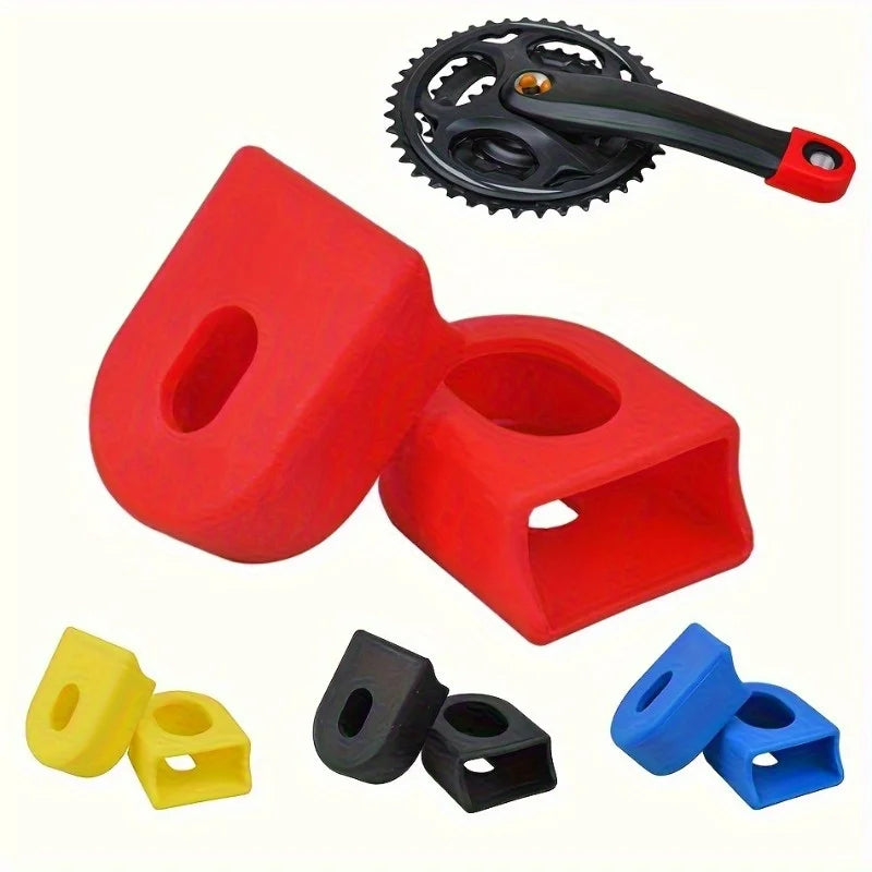 Silicone Bike Crank Protector Covers – 5 Pairs MTB & Road Bike Crank Protector Babs