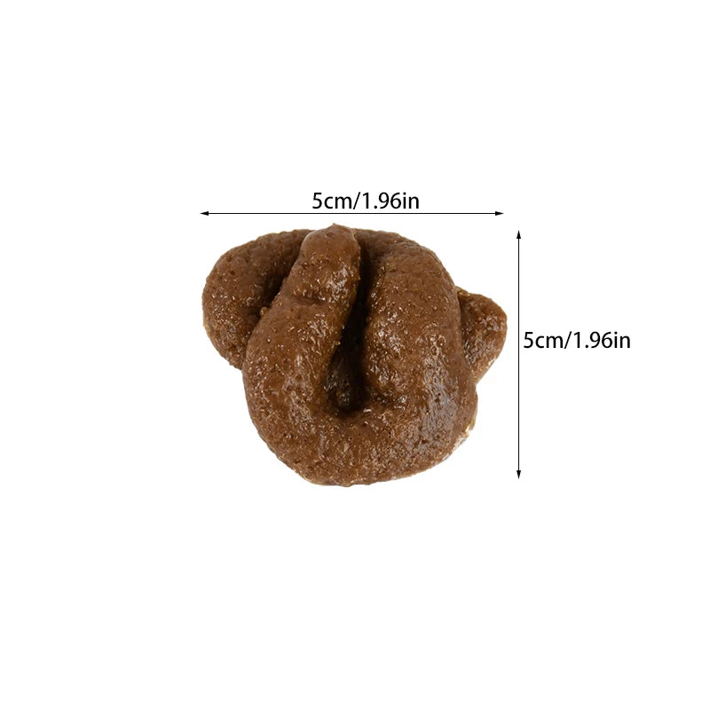 Realistic Fake Poop Prank Toy – Squishy Rubber Turd Joke Prop Novelty Prank Toy Babs A02