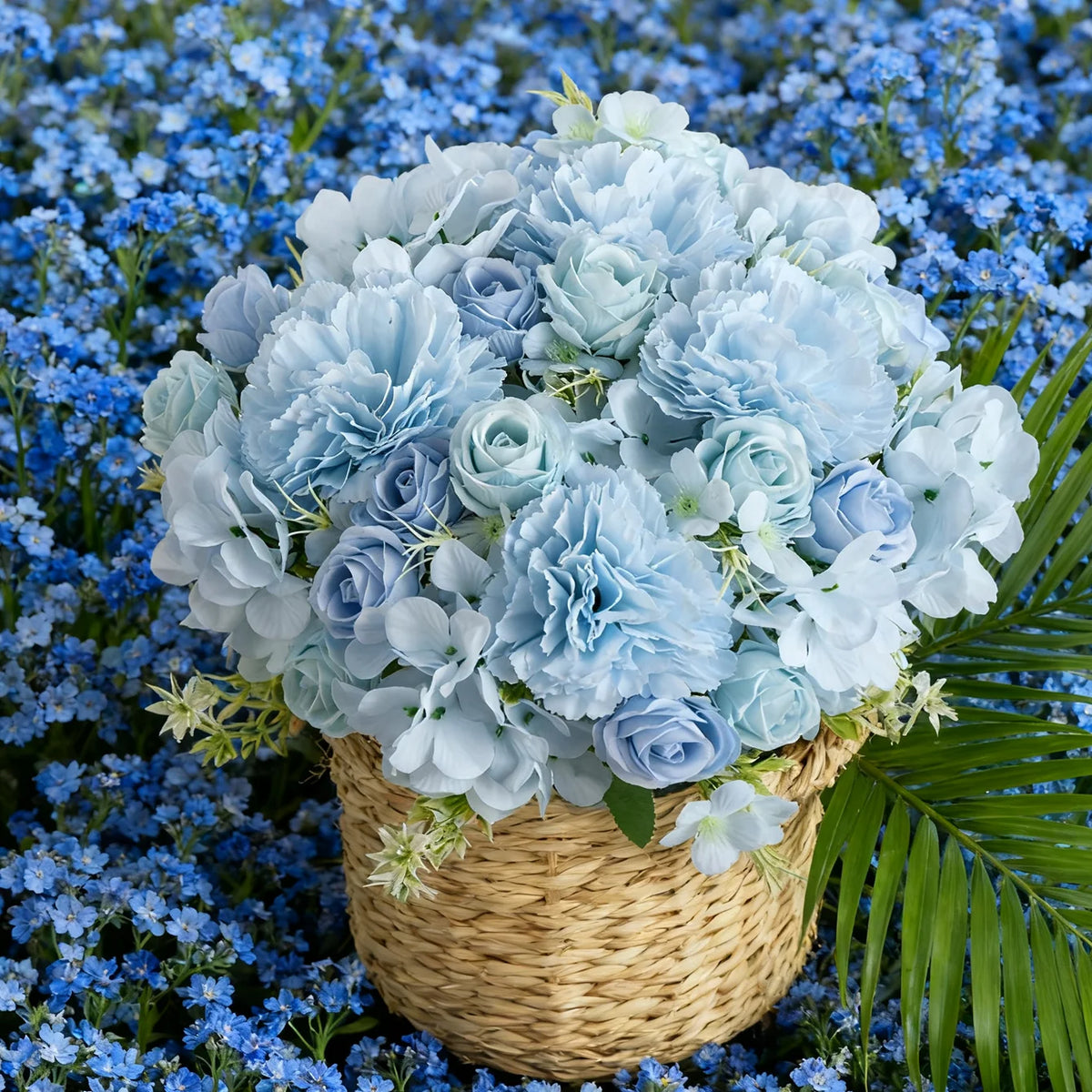 Artificial Silk Carnation Rose Bouquet – Wedding & Home Décor Artificial Flower Bouquet Babs