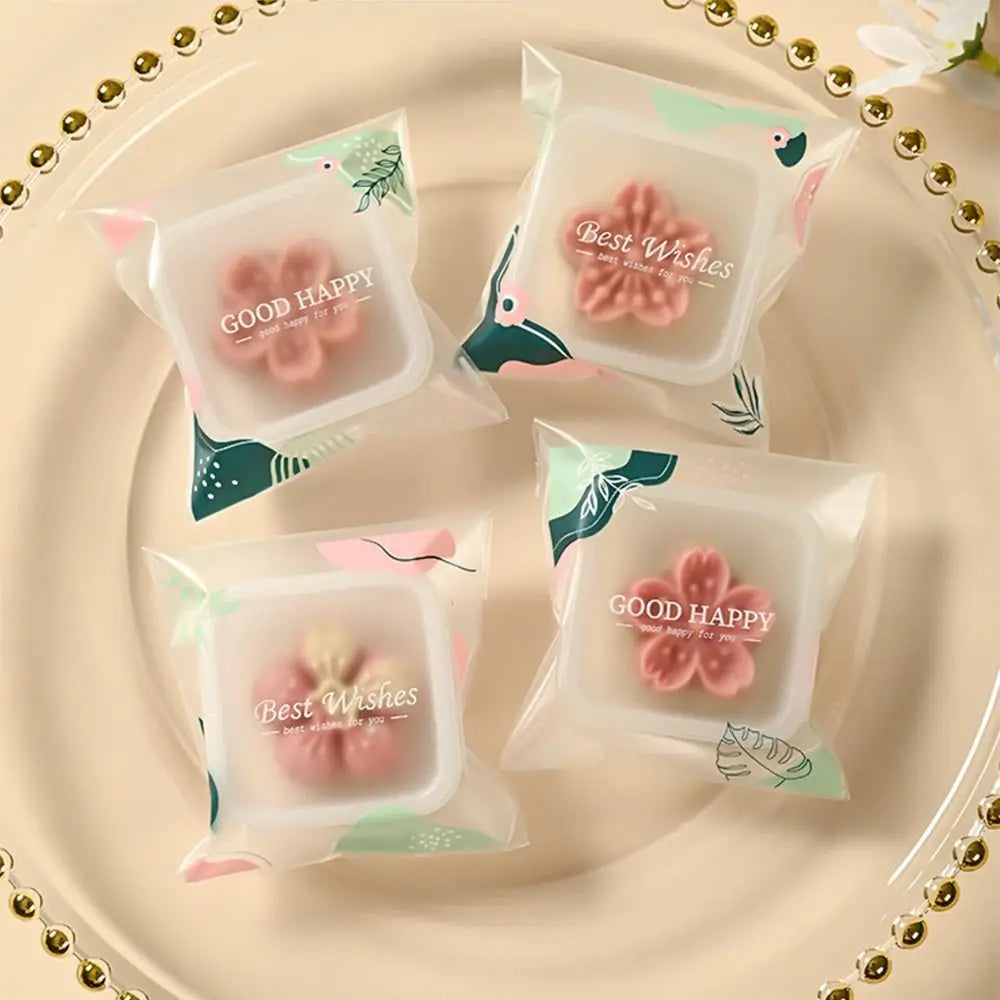 100pcs Frosted Mooncake Cookie Packaging Bags – Food Grade Food Packaging Bags Babs