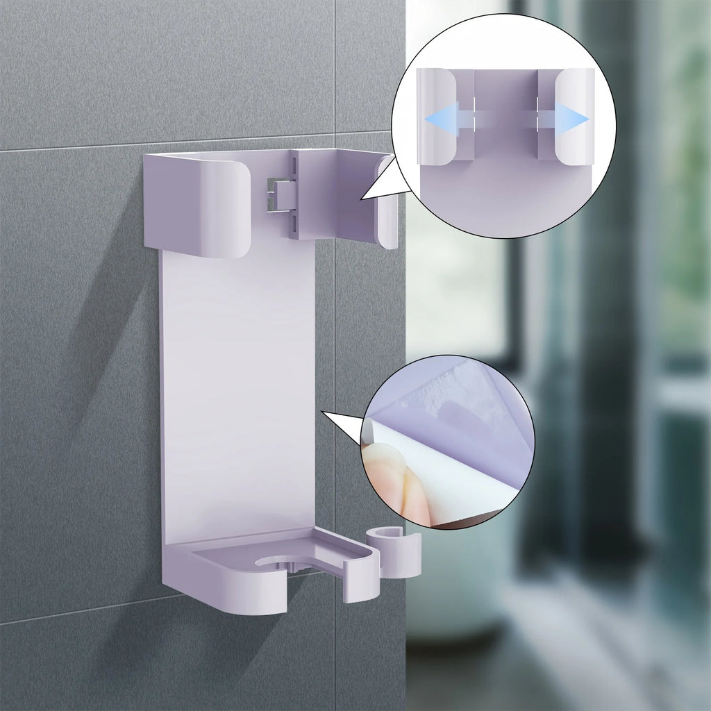 Wall-Mounted Hair Dryer Holder & Styling Tool Storage Rack Hair Tool Wall Rack Babs
