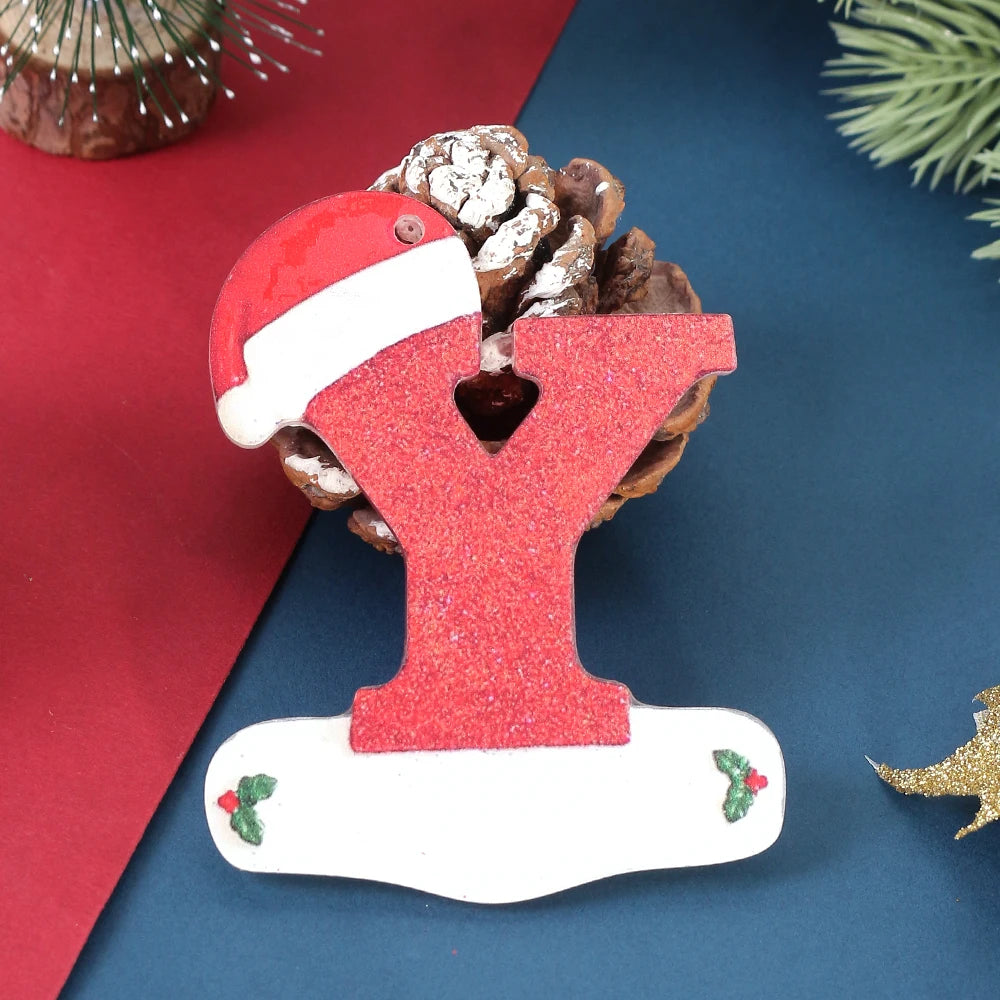 3D Alphabet Christmas Ornaments – DIY Letter Pendants