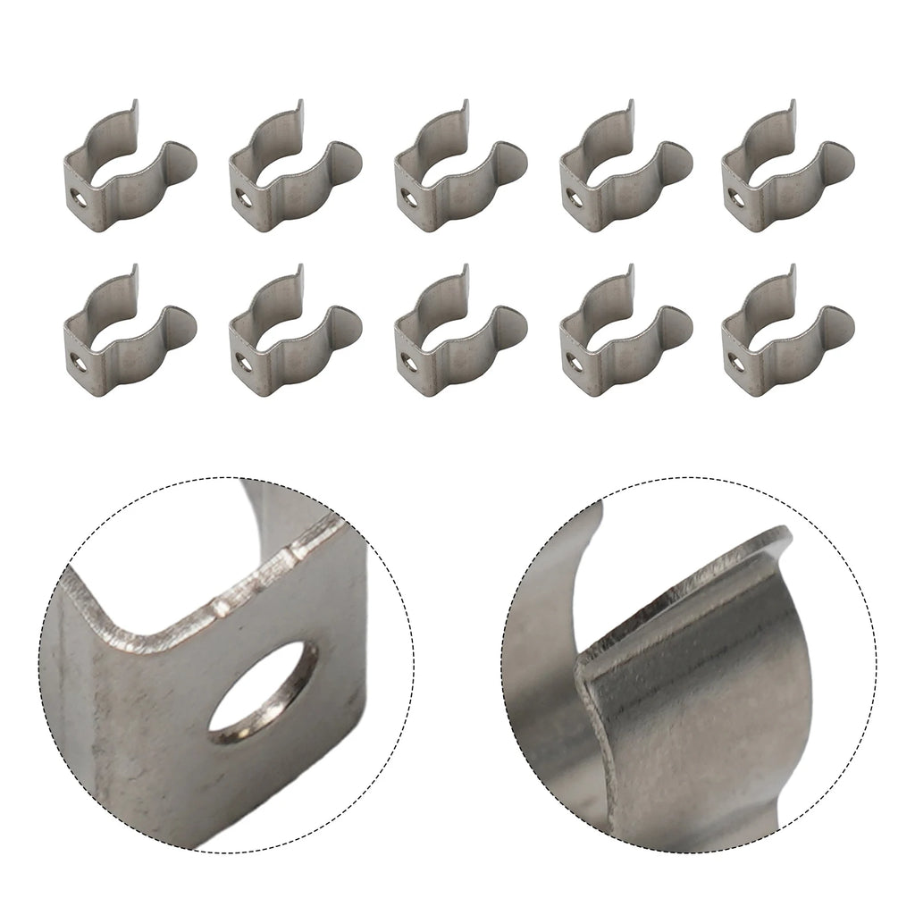 10pcs Spring Terry Clips Tool Hangers 6–28mm Pipe Clamps Tool Storage Clips Babs
