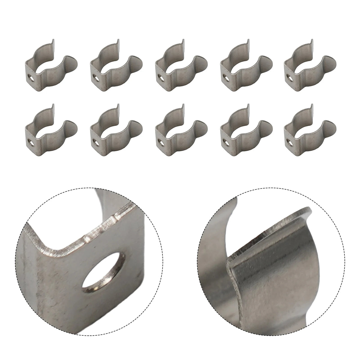 10pcs Spring Terry Clips Tool Hangers 6–28mm Pipe Clamps Tool Storage Clips Babs