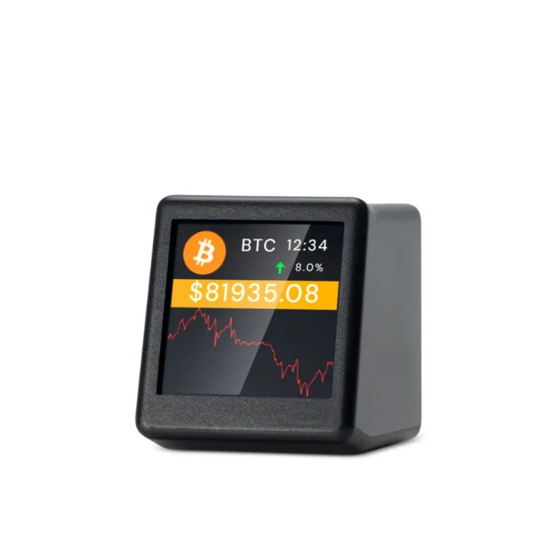 WiFi Crypto Price Tracker Desk Clock – BTC & 300 Coins Crypto Tracker Clock Babs