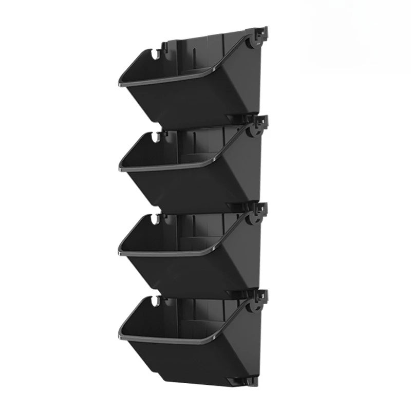 Wall Hanging Flower Pots – Outdoor Balcony Planter Set Wall Hanging Planter Babs Black