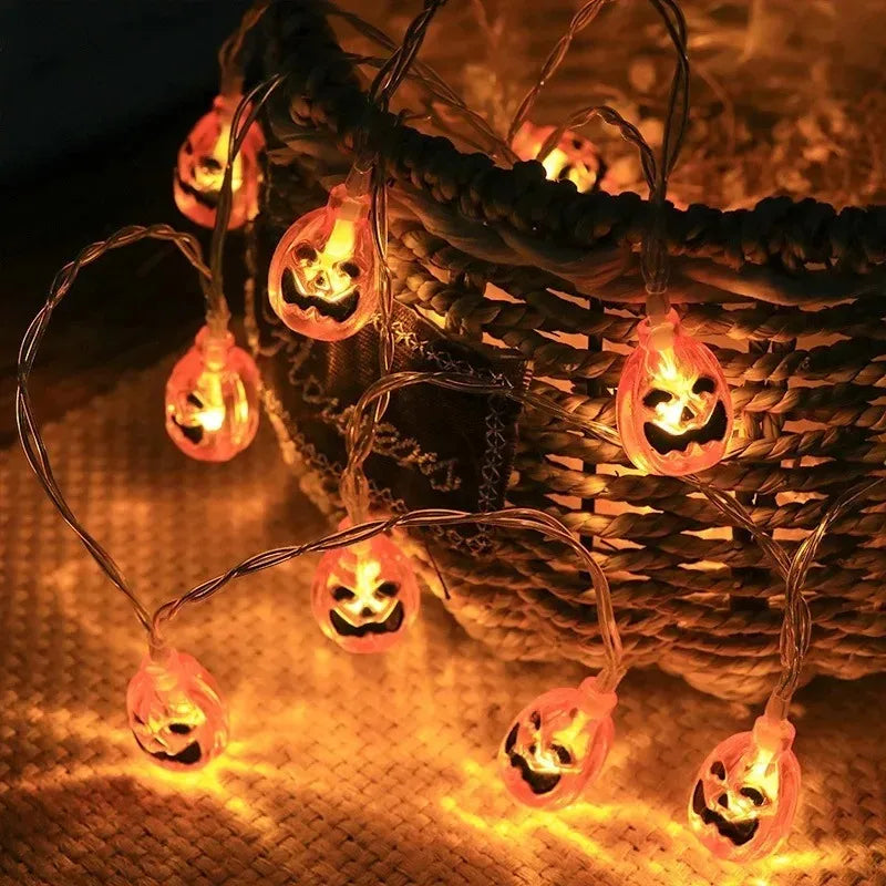 Halloween LED Pumpkin Bat String Lights – Party & Home Decor Halloween String Lights Babs