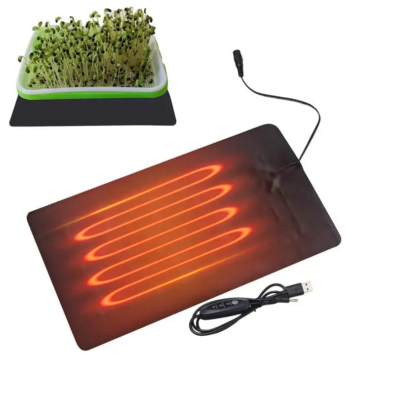 USB Plant Heating Mat – PVC Warming Pad for Seedlings & Reptiles Plant Heating Mat Babs