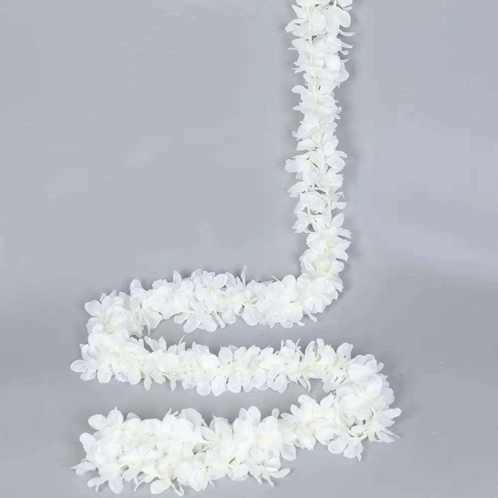 Silk Cherry Blossom Garland 200cm – Artificial Sakura Vine Decor Artificial Flower Garland Babs WHITE 1 pc