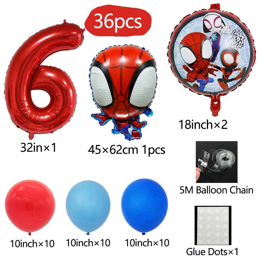 Spidey Giant Superhero Foil Balloons – Birthday Party Décor