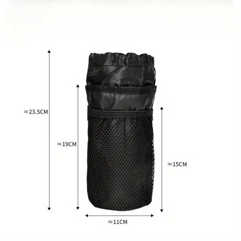 Bike Handlebar Stem Thermal Bag with Mesh Pocket & Cup Holder Cycling Handlebar Bag Babs