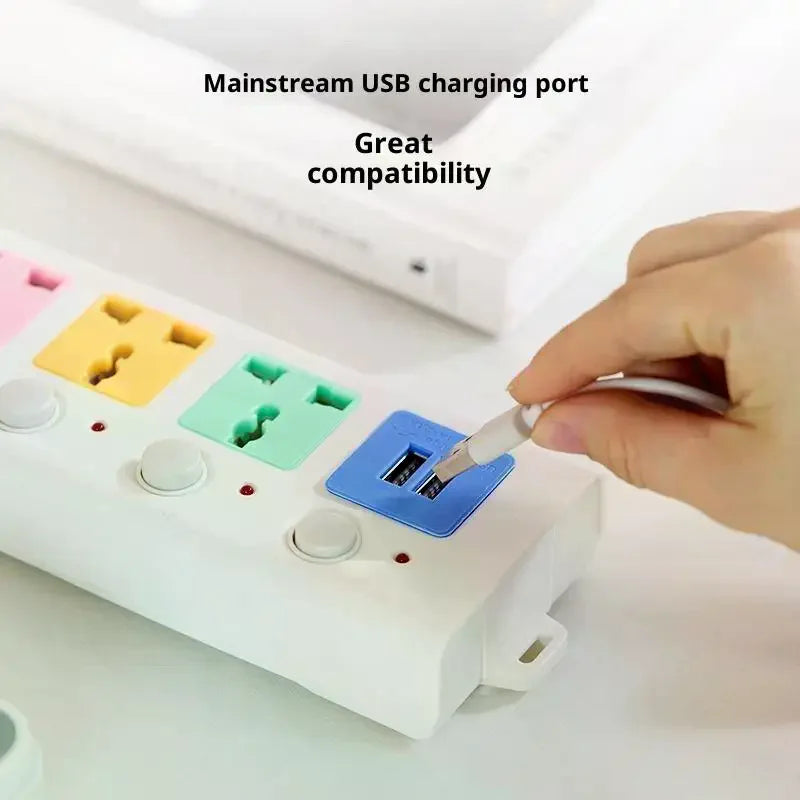 Power Strip Extension Cable with USB Ports & Switch 2–8M Power Strip Extension Babs