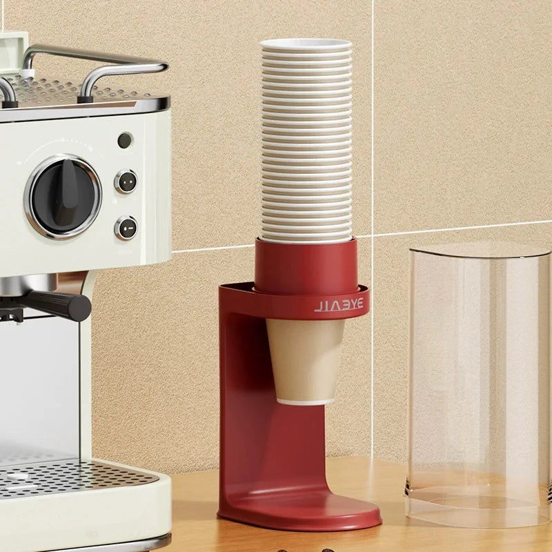 Transparent Countertop Cup Dispenser & Storage Rack Holder Cup Dispenser Rack Babs