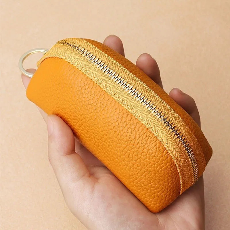 Mini PU Leather Key Holder – Large Capacity Key Wallet PU Leather Key Wallet Babs