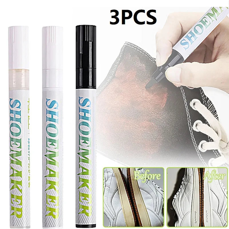 3-Pack Shoe Paint Repair Pen – Sneaker & Cloth Stain Remover Shoe Repair Pen Babs