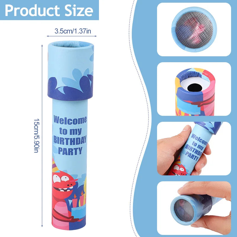 10-Pack Magic Kaleidoscopes – Kids Party Favors & School Rewards Kids Optical Toy Babs