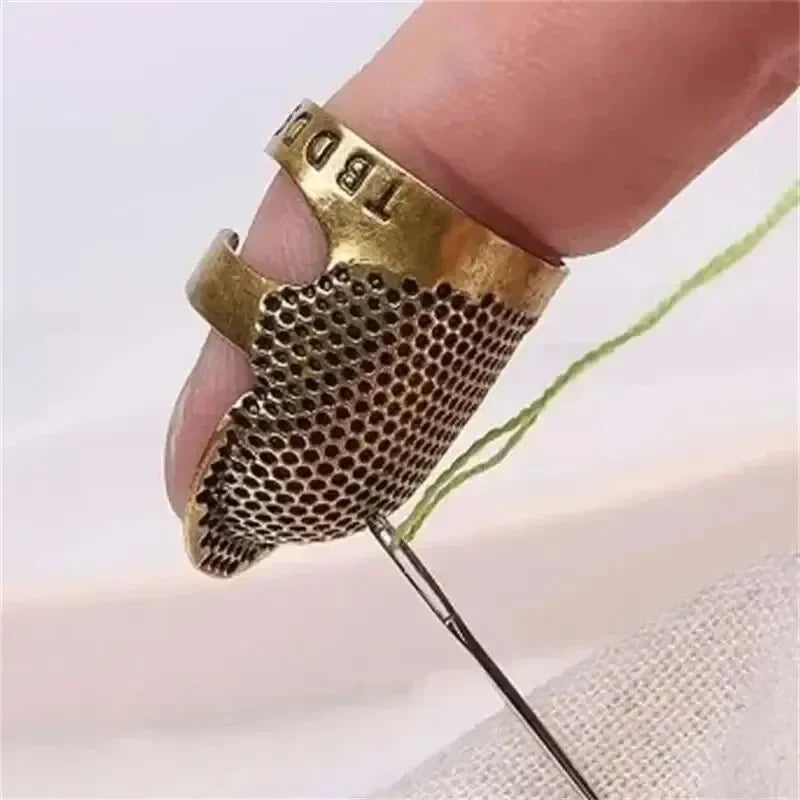 Adjustable Vintage Copper Sewing Thimble Ring | Embroidery Guard Sewing Thimble Ring Babs