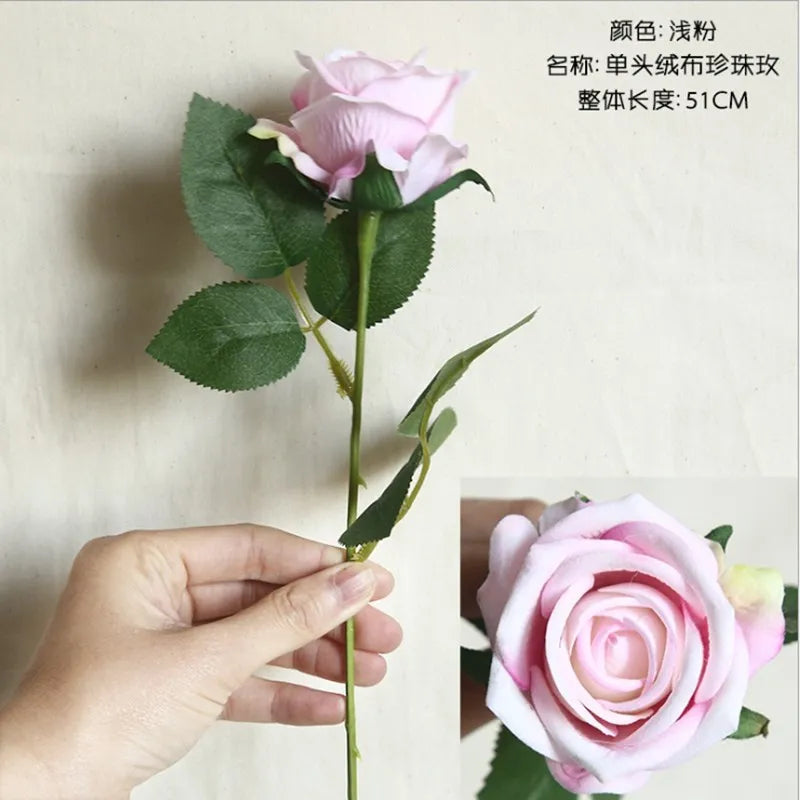 Silk Rose Artificial Flowers 2/4 Pcs – Wedding & Home Décor Artificial Silk Flowers Babs 5 2 pcs