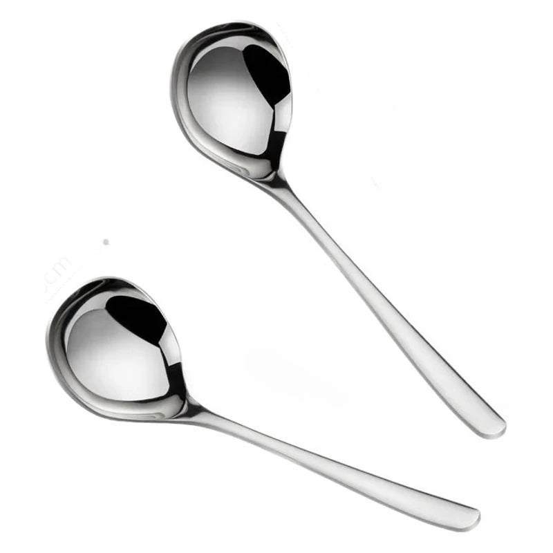 Stainless Steel Soup Spoon – Deep Bowl & Ergonomic Handle Kitchen Soup Spoon Babs