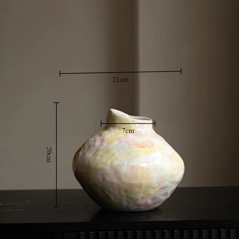 Modern Handmade Ceramic Vase – Elegant Home Décor Ornament Ceramic Decorative Vase Babs 20x20CM