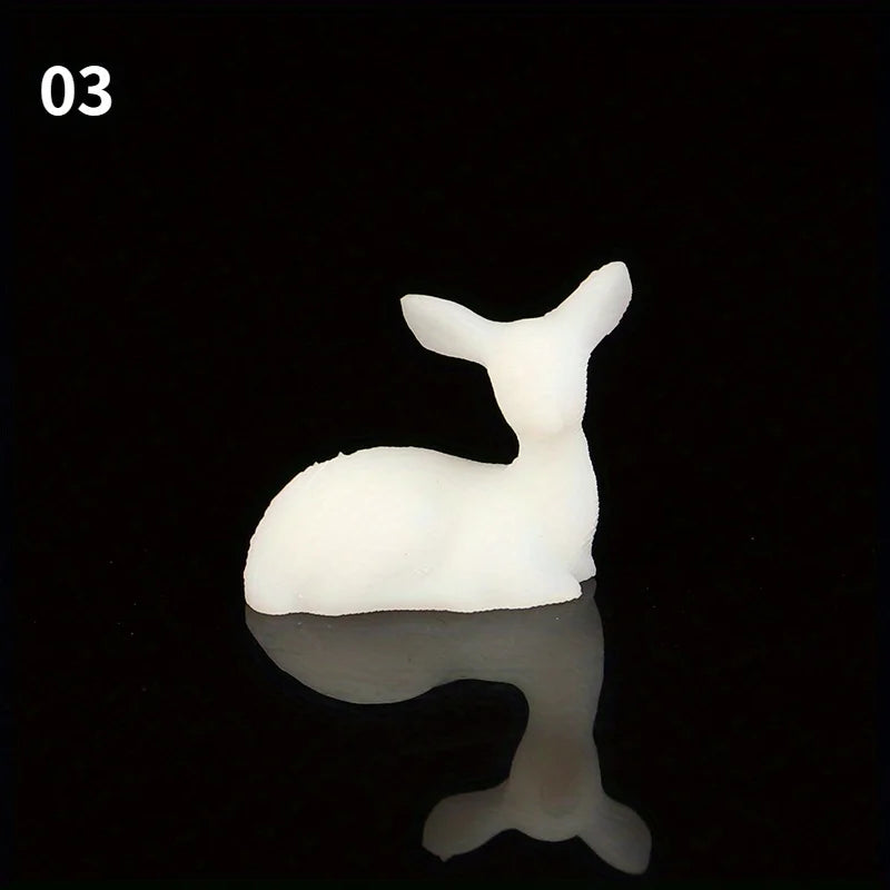 Crystal Reindeer Christmas Elk Ornament | Resin Deer Home Décor Christmas Ornament Babs 1pc 03