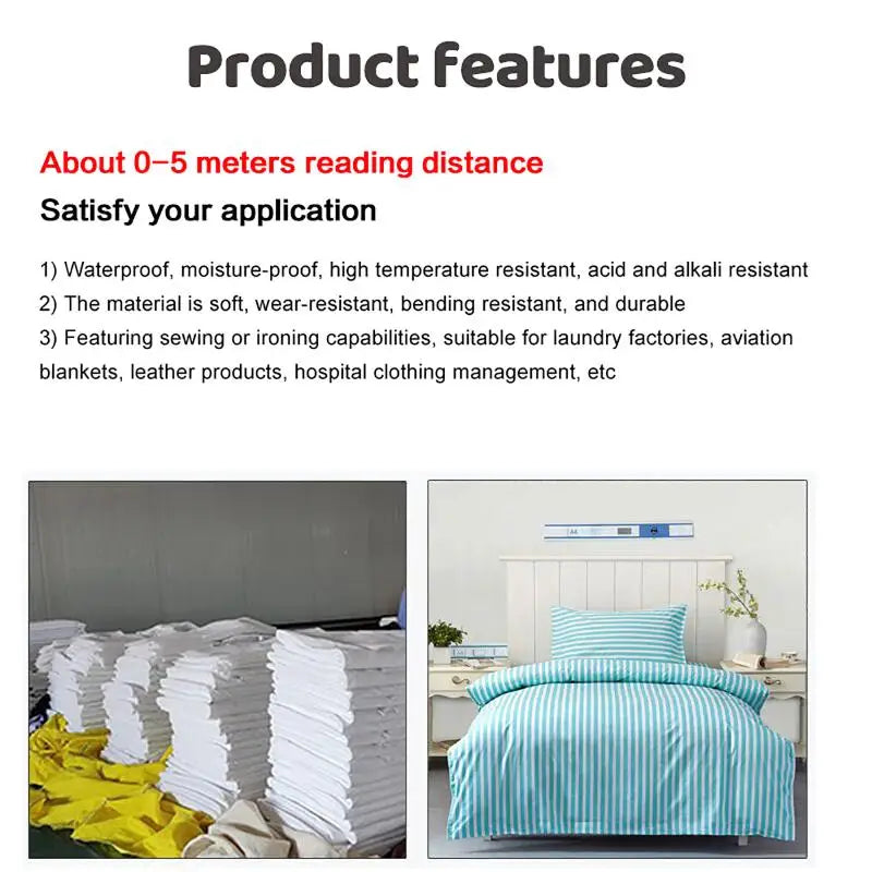 5Pcs UHF RFID Washable Laundry Tags – Heat Resistant RFID Laundry Tags Babs