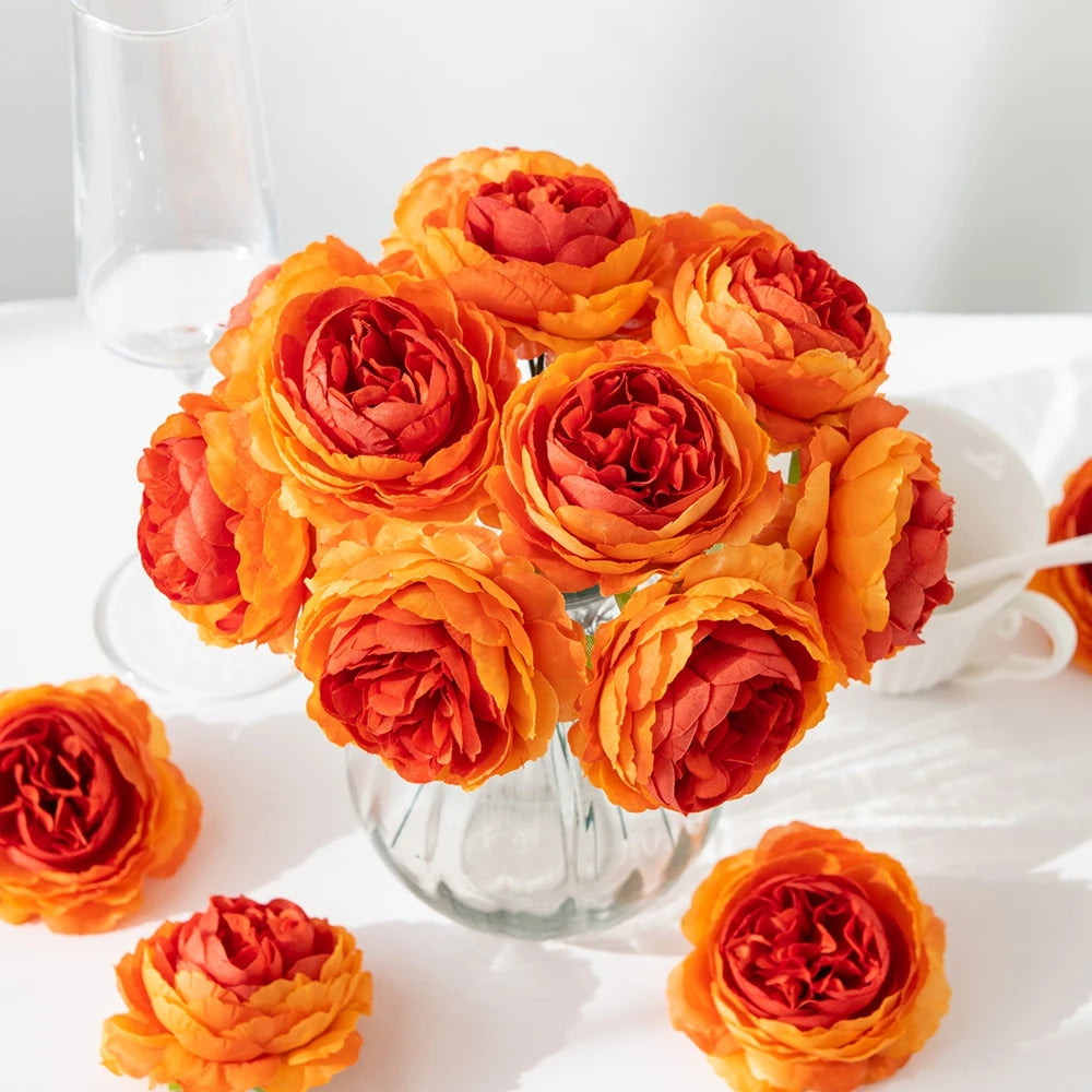 Silk Peony Artificial Flowers for Wedding & Home Décor Artificial Silk Flowers Babs