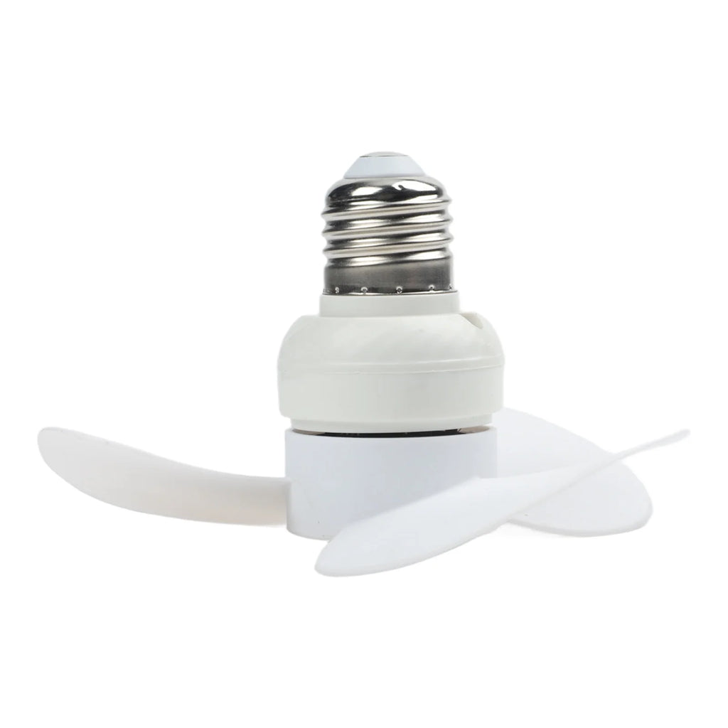 LEENKEA E27 Ceiling Fan 14cm Quiet Brushless Motor 10W Ceiling Socket Fan Babs