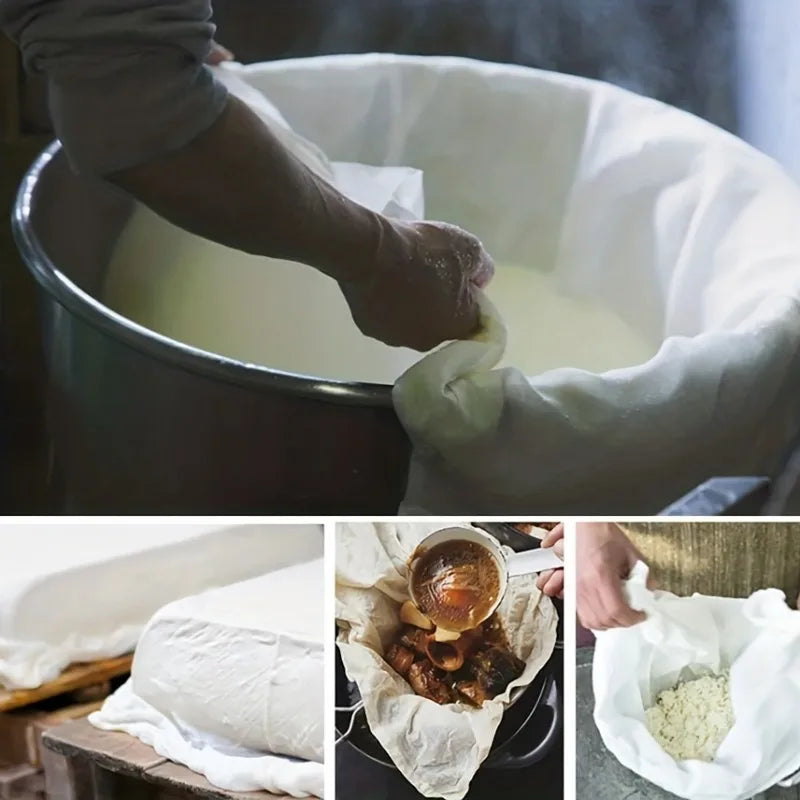 Unbleached Reusable Cheesecloth | Muslin Milk Strainer Cheesecloth Strainer Babs