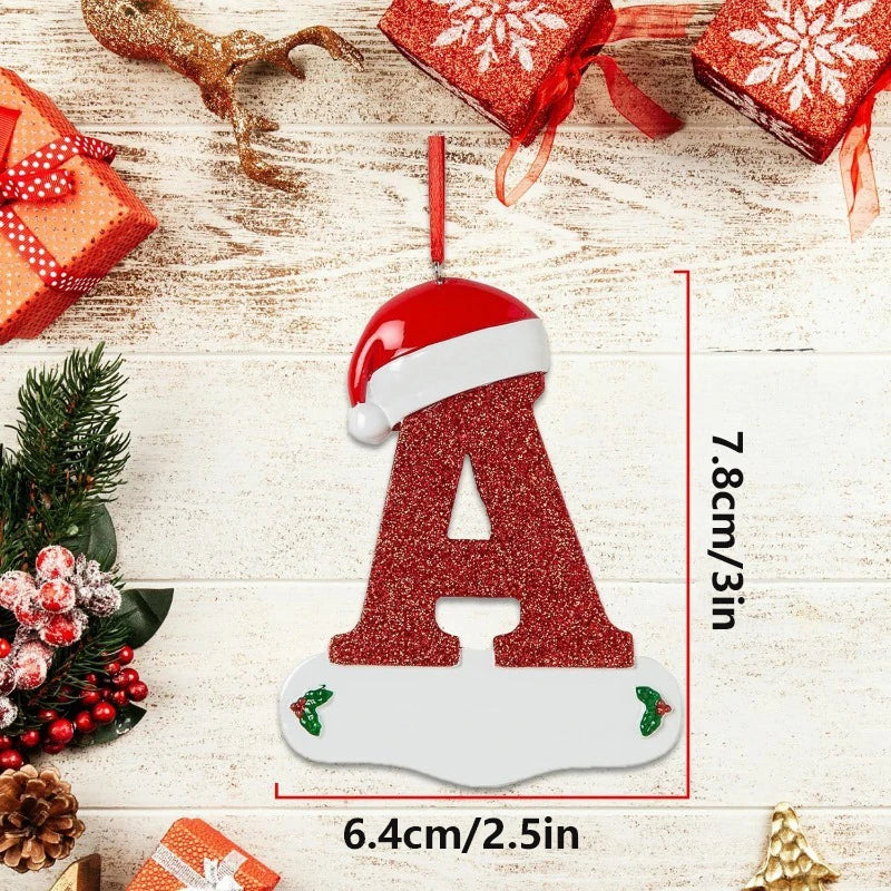 3D Alphabet Christmas Ornaments – DIY Letter Pendants Christmas Ornaments Babs